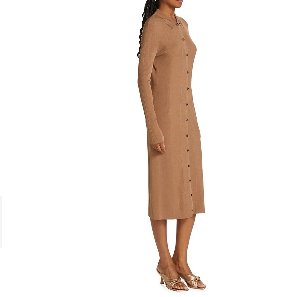 Rag & Bone Alexis Rib Collared Midi Cardigan Dress XXS long cardigan knit dress